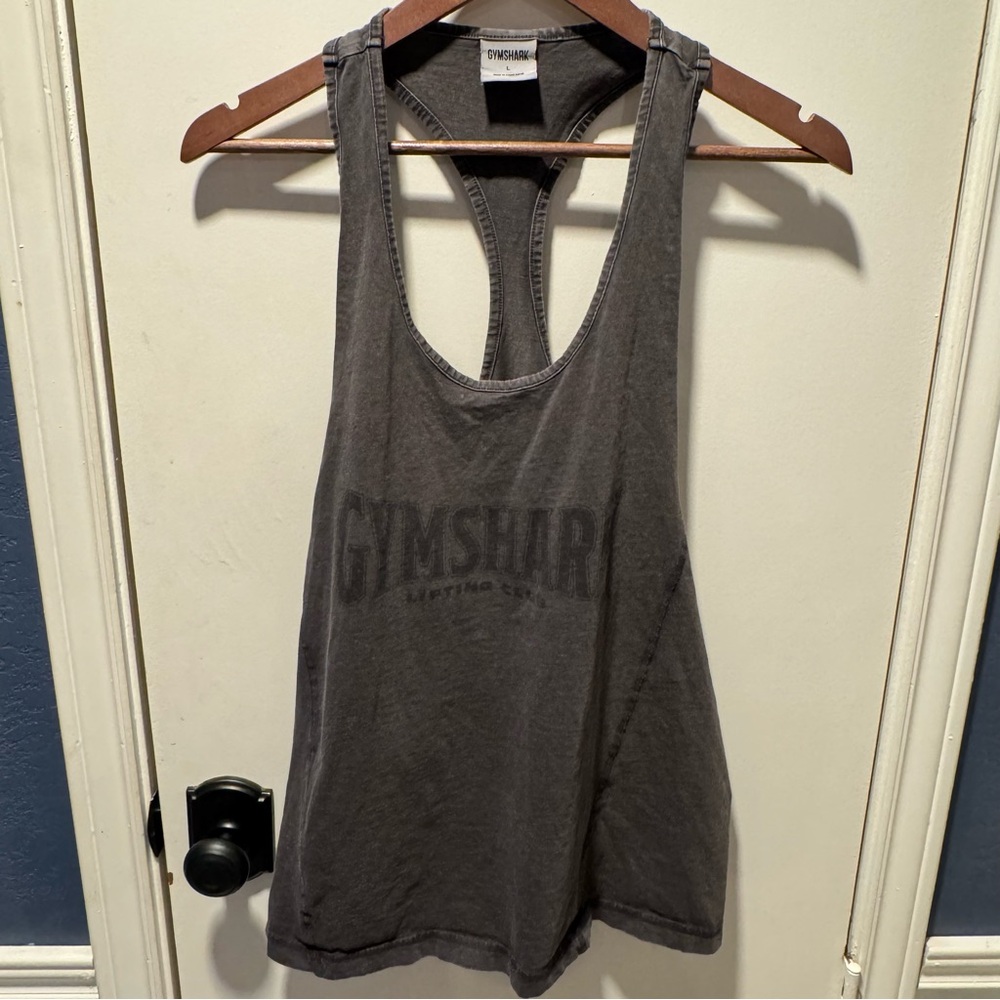Gymshark Charcoal Racerback Tank Top